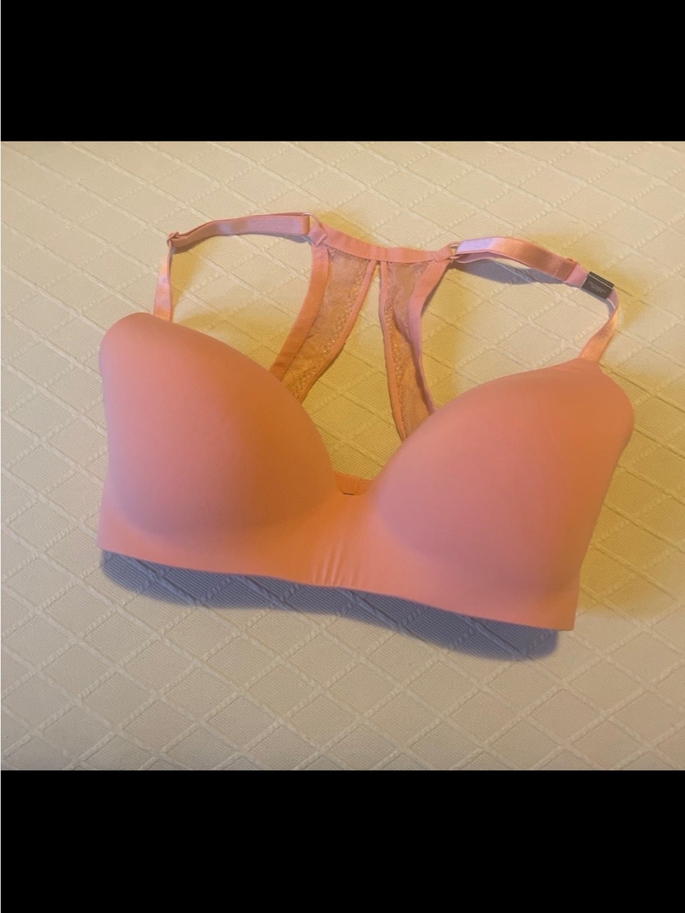 Victoria's Secret Coral Pink Racerback Push-Up Bra